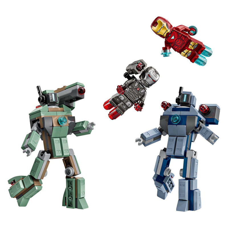 Load image into Gallery viewer, Lego super heroes marvel 76320 iron man en war machine vs hammer drones