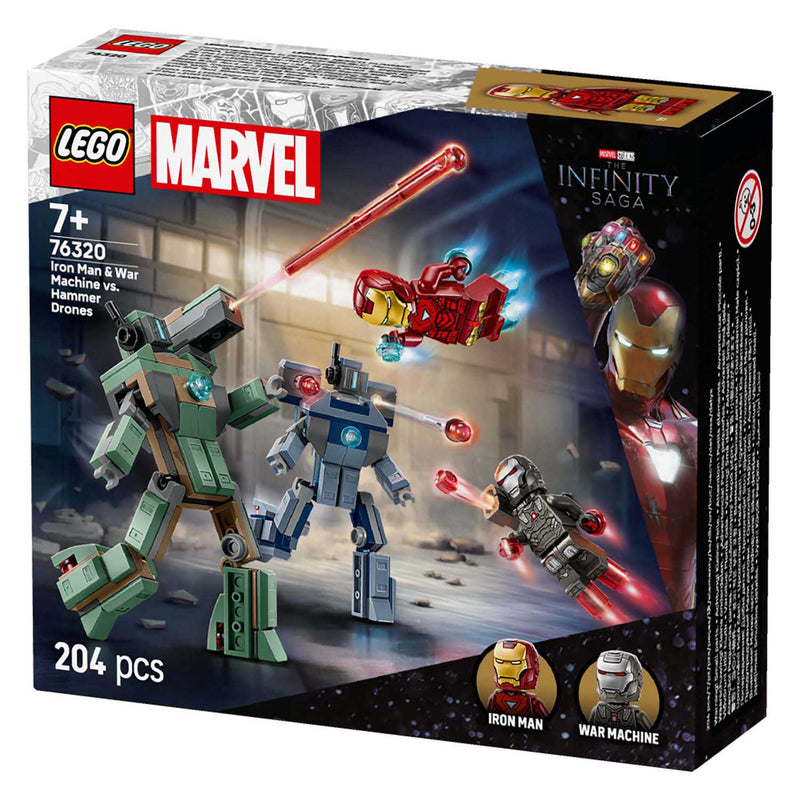Load image into Gallery viewer, Lego super heroes marvel 76320 iron man en war machine vs hammer drones