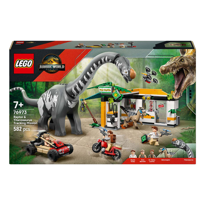 Load image into Gallery viewer, Lego jurassic world 76973 raptor en titanosaurus opsporingsmissie