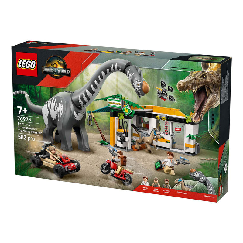 Load image into Gallery viewer, Lego jurassic world 76973 raptor en titanosaurus opsporingsmissie