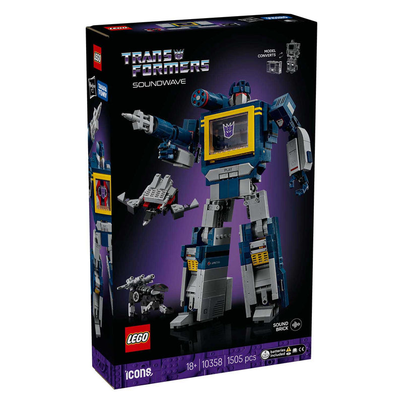 Load image into Gallery viewer, Lego icons 10358 transformers soundwave