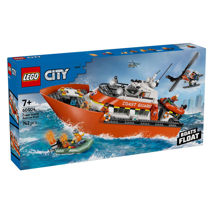 Load image into Gallery viewer, Lego city 60504 kustwacht reddingsboot met helikopter