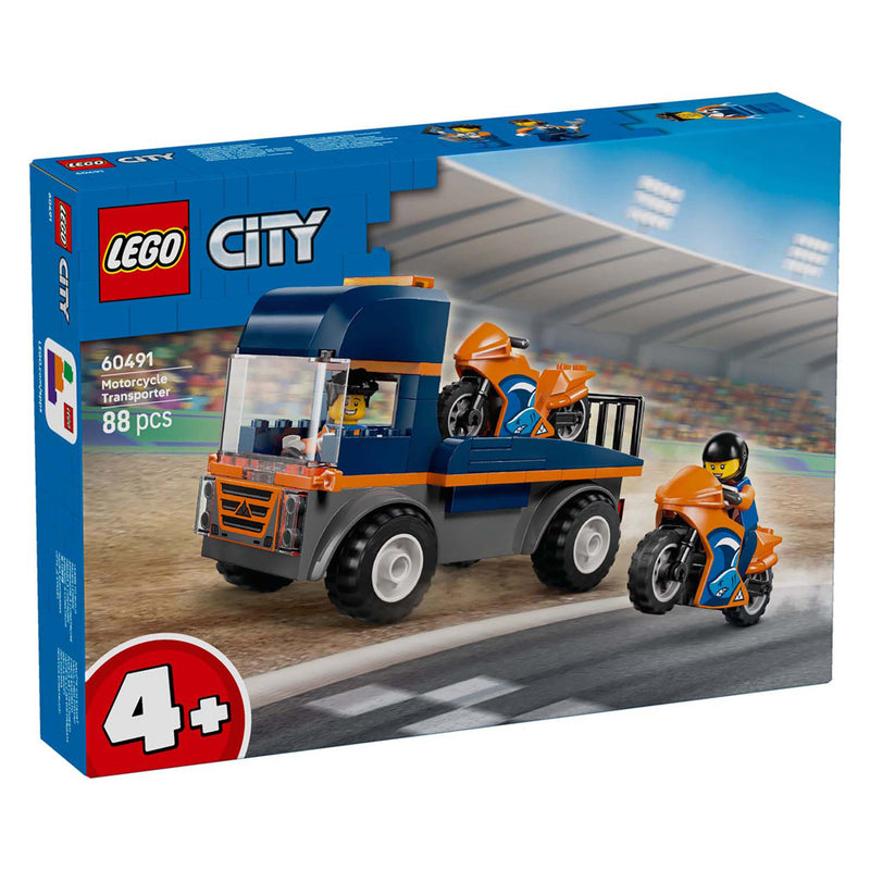 Load image into Gallery viewer, Lego city 60491 transportwagen voor motoren