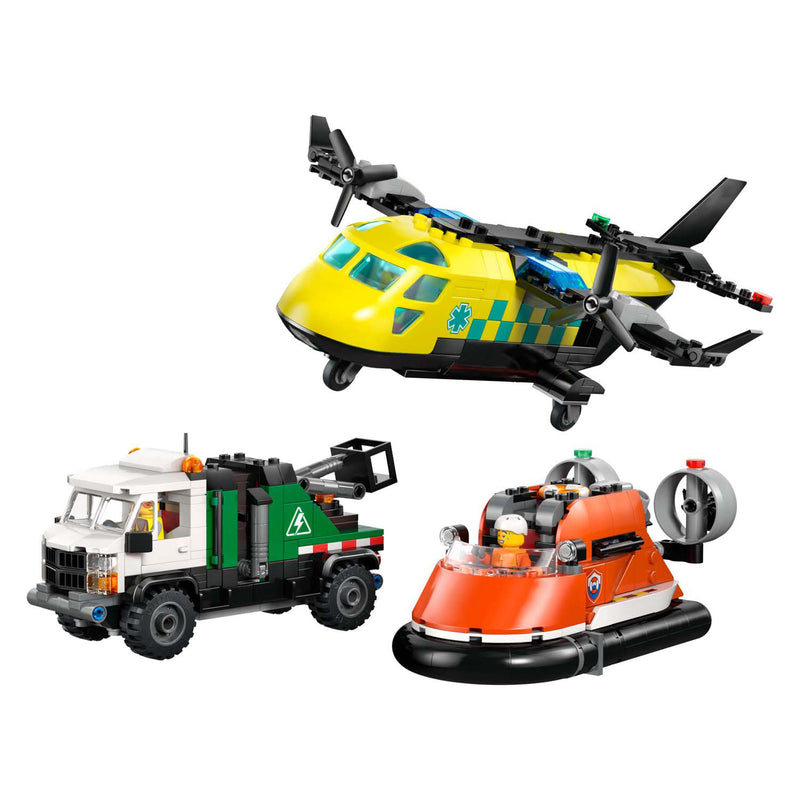 Load image into Gallery viewer, Lego city great vehicles 60505 vliegtuig, servicewagen en hovercraft remix