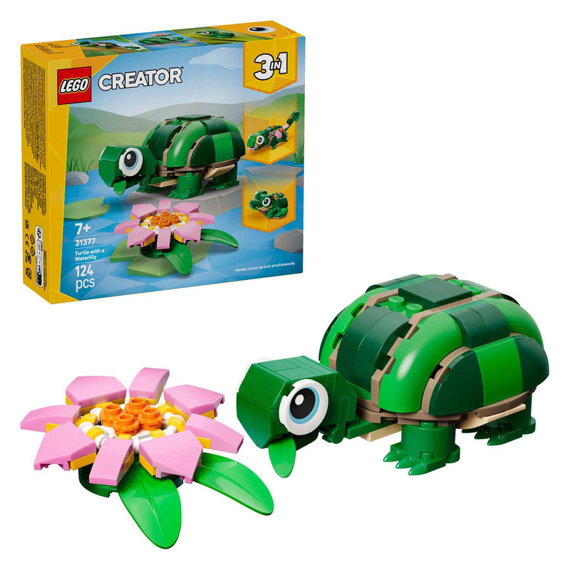Afbeelding laden in galerijviewer, Lego creator 31377 schildpad met waterlelie