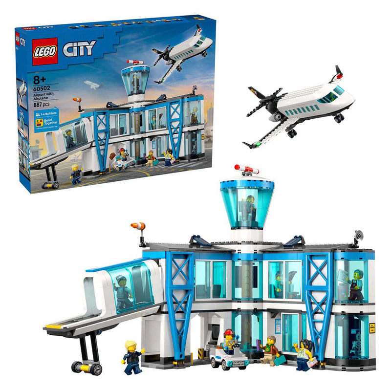 Load image into Gallery viewer, Lego city 60502 luchthaven met vliegtuig
