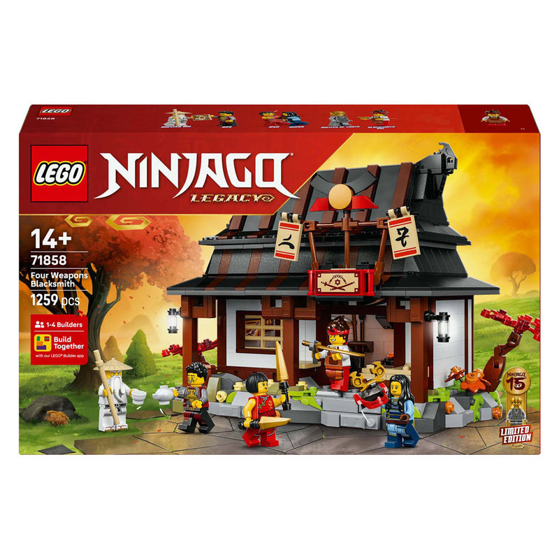 Load image into Gallery viewer, Lego ninjago 71858 15-jarig jubileum: smederij de vier wapens