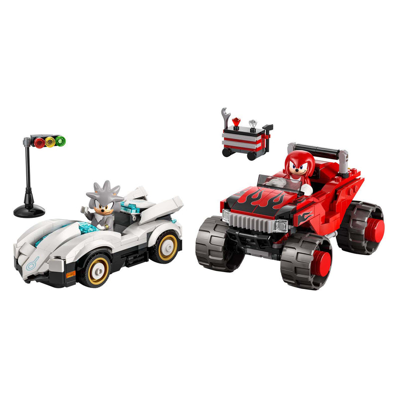 Load image into Gallery viewer, Lego sonic the hedgehog 77118 silvers auto vs. knuckles' monstertruck