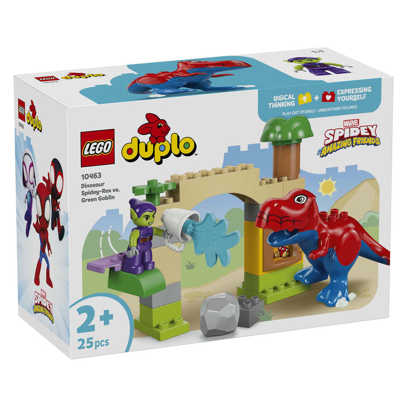 Afbeelding laden in galerijviewer, Lego duplo 10463 dinosaurus spidey-rex vs. green goblin