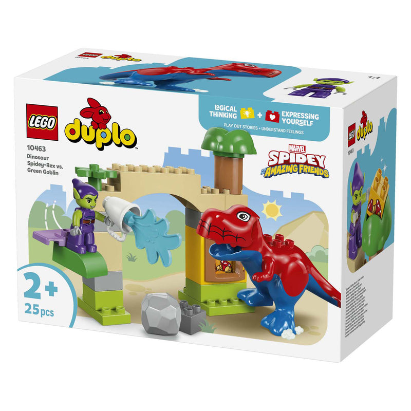 Afbeelding laden in galerijviewer, Lego duplo 10463 dinosaurus spidey-rex vs. green goblin