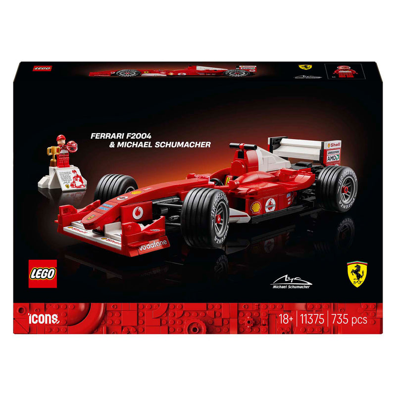 Afbeelding laden in galerijviewer, Lego icons ferrari f2004 en michael schumacher - 11375