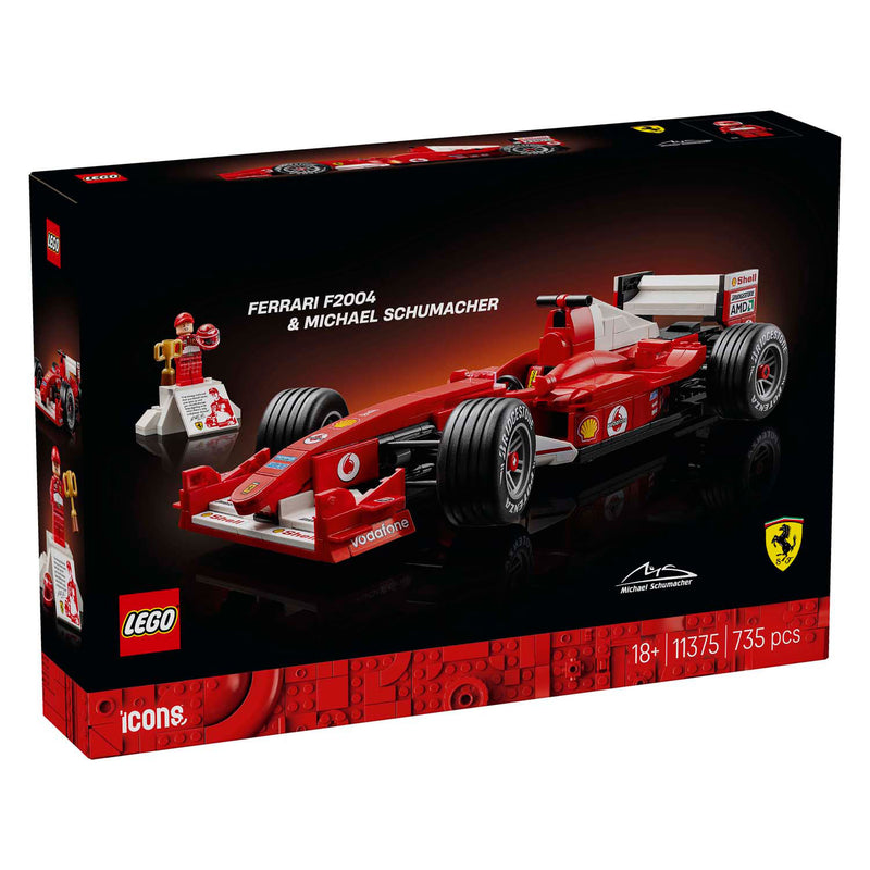Afbeelding laden in galerijviewer, Lego icons ferrari f2004 en michael schumacher - 11375