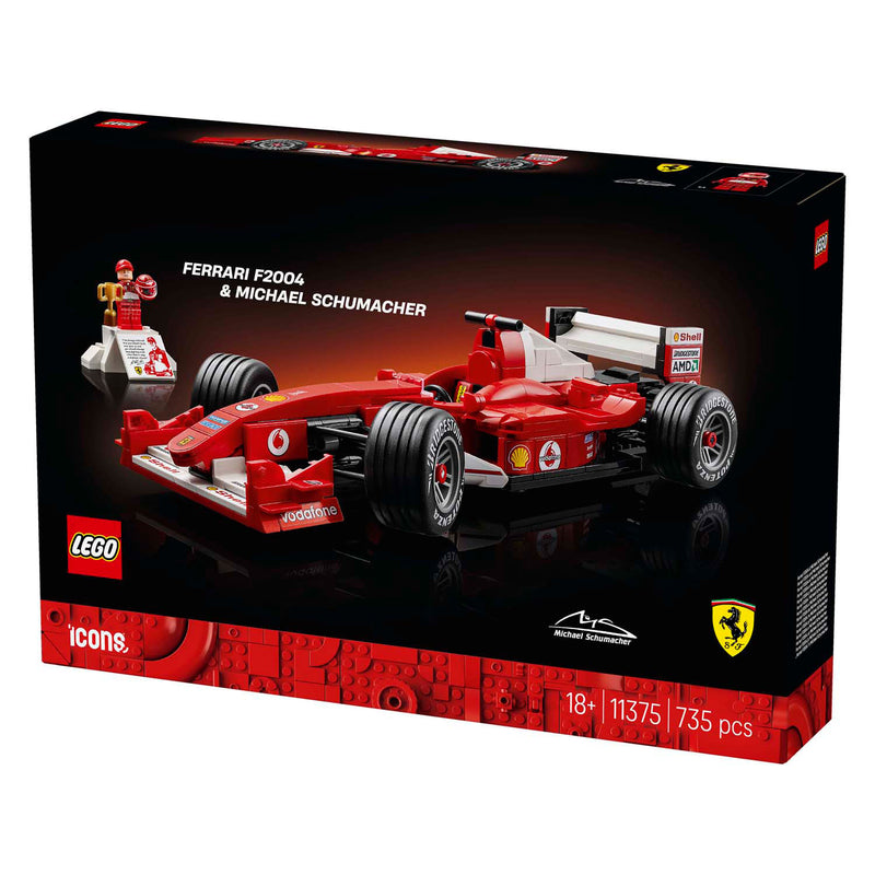 Afbeelding laden in galerijviewer, Lego icons ferrari f2004 en michael schumacher - 11375