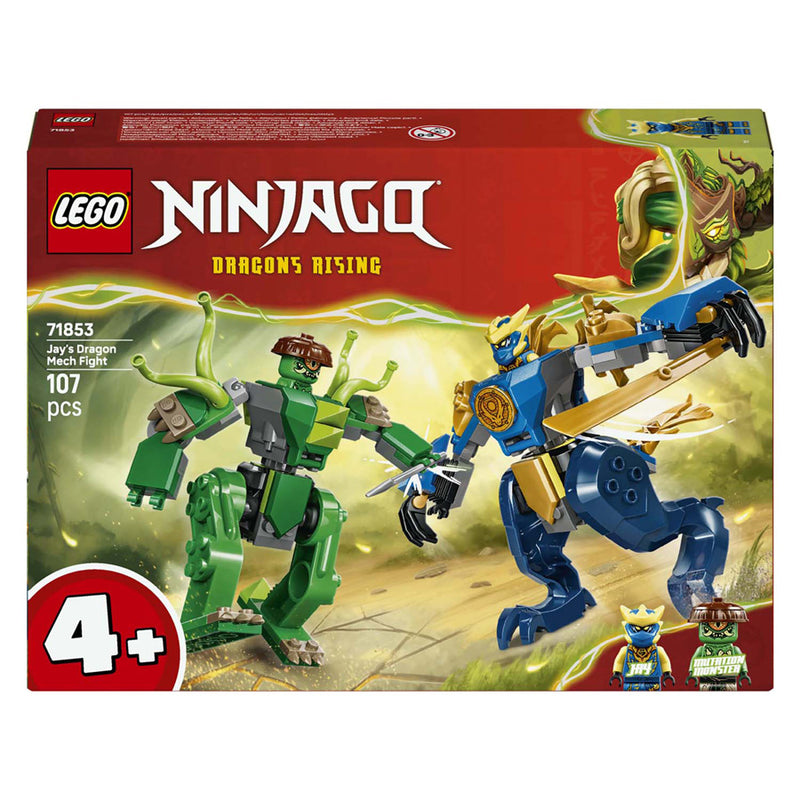 Afbeelding laden in galerijviewer, Lego ® ninjago® - jay's drakenmechastrijd - speelgoedmecha - speelset met 2 minifiguren - 71853