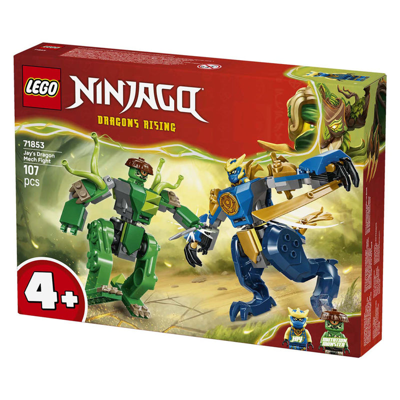 Afbeelding laden in galerijviewer, Lego ® ninjago® - jay's drakenmechastrijd - speelgoedmecha - speelset met 2 minifiguren - 71853