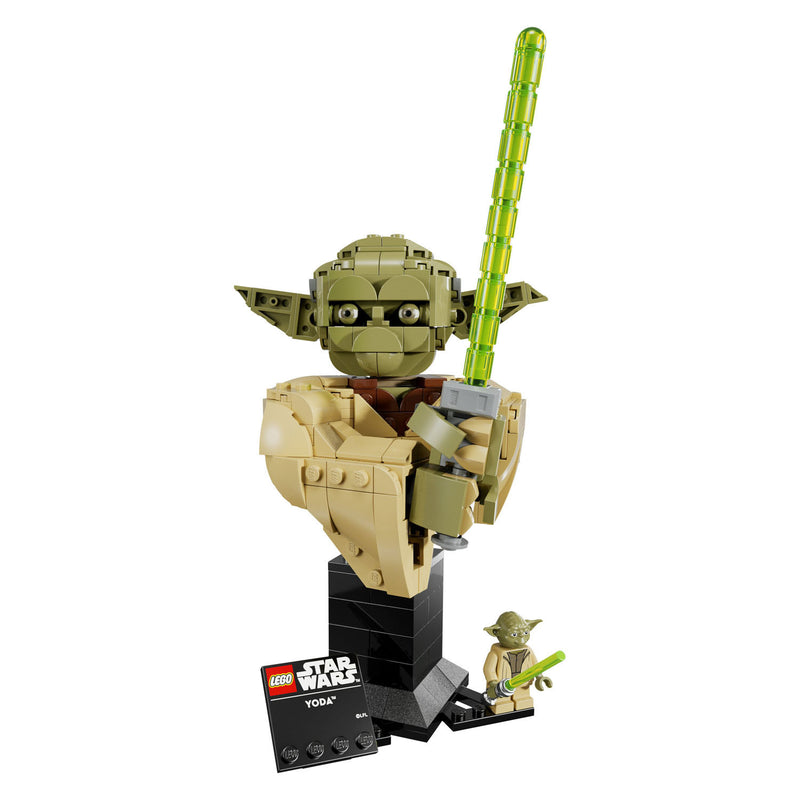Afbeelding laden in galerijviewer, Lego star wars yoda buste bouwpakket voor volwassenen - 75438