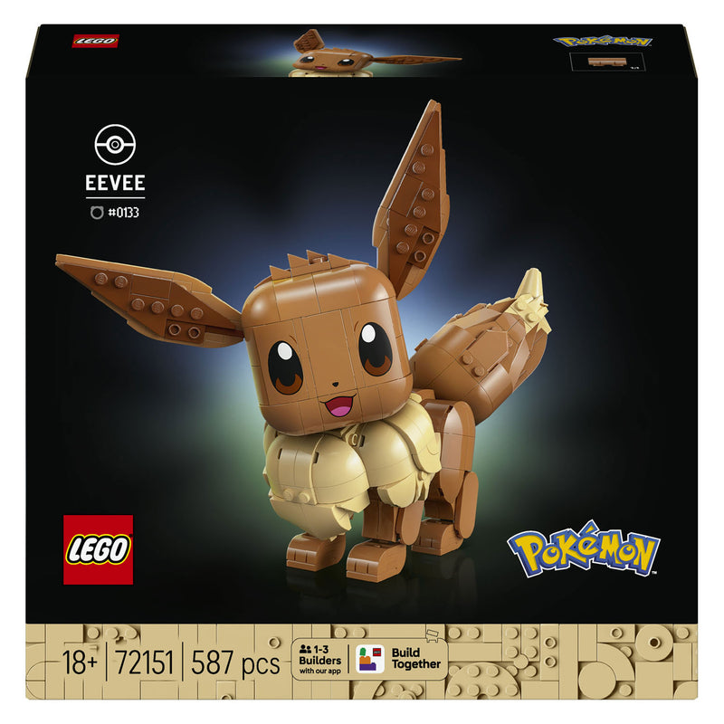 Afbeelding laden in galerijviewer, Lego pokémon eevee bouwpakket voor volwassenen met dieren figuur - 72151