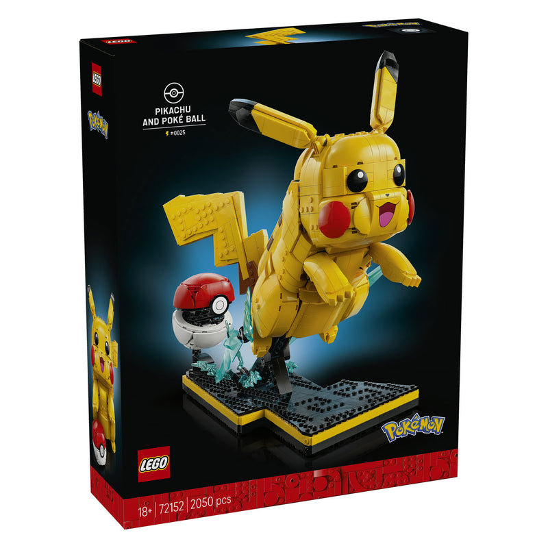 Afbeelding laden in galerijviewer, Lego pokémon pikachu en pokéball bouwpakket voor volwassenen en woondecoratie - 72152