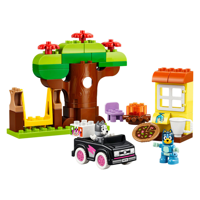 Afbeelding laden in galerijviewer, Lego duplo bluey pizzameisjes met muffin en bluey educatief speelgoed voor peuters 10469