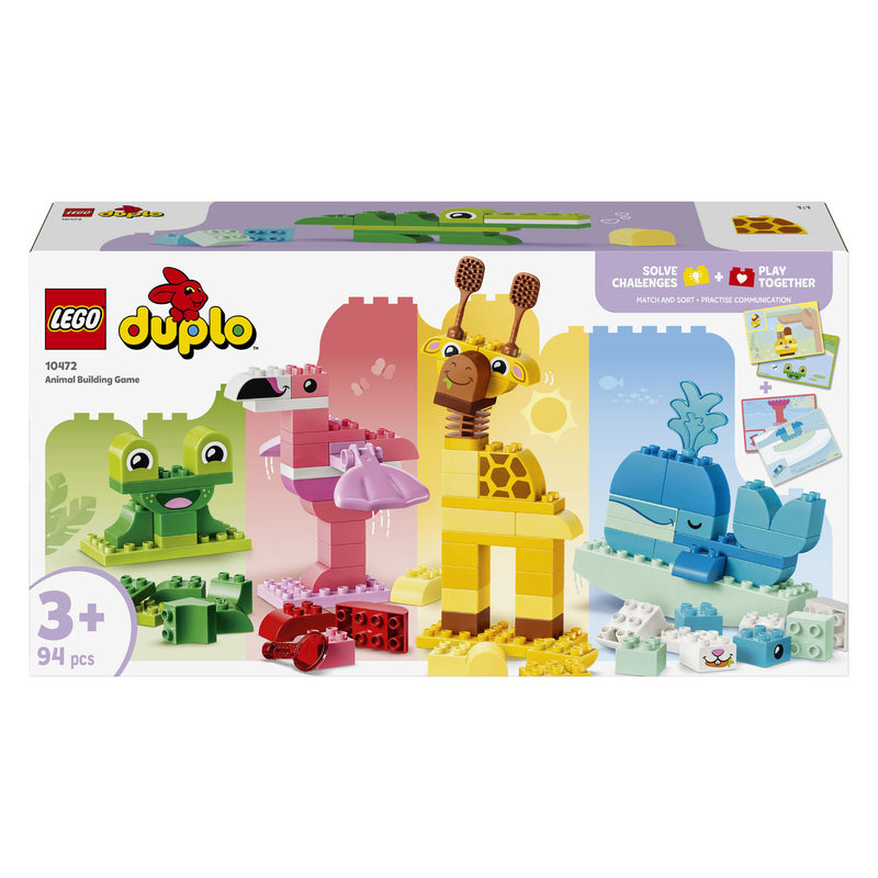 Afbeelding laden in galerijviewer, Lego duplo dierenbouwspel educatief montessori speelgoed voor kinderen met dieren figuren 10472