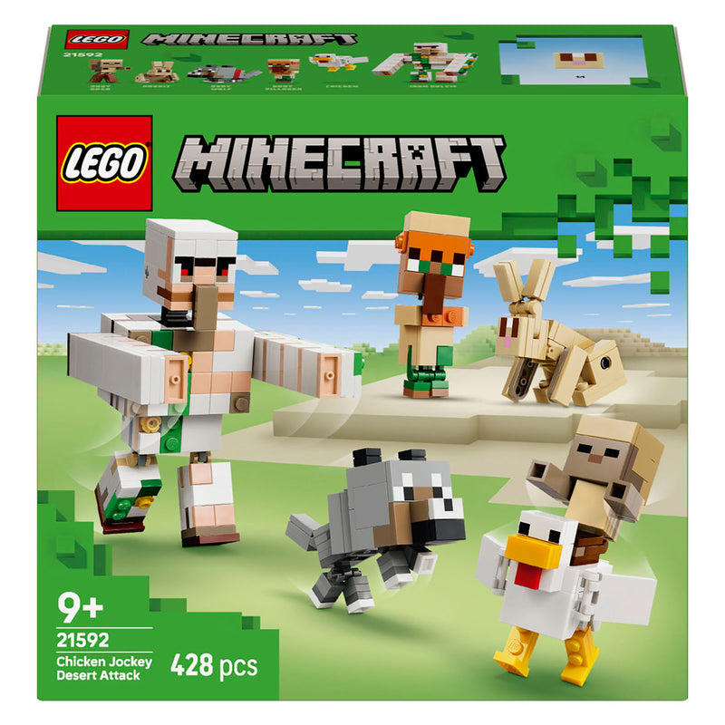 Afbeelding laden in galerijviewer, Lego minecraft kipberijder woestijnaanval speelgoed voor kinderen met personages 21592
