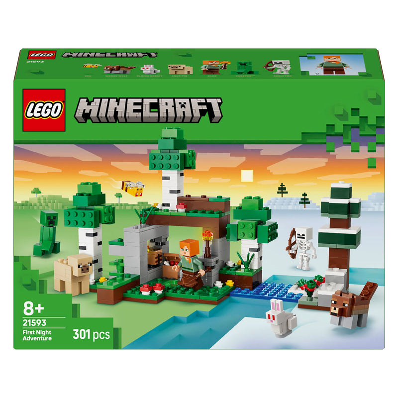 Afbeelding laden in galerijviewer, Lego minecraft eerste nacht-avontuur speelgoed voor kinderen en kinderkamer decoratie 21593