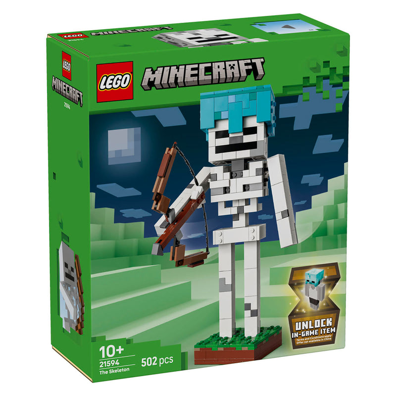 Afbeelding laden in galerijviewer, Lego ® minecraft® het skelet - decoratief gamingspeelgoed - modelbouwset - gamingmerchandise voor kinderen vanaf 10 jaar - 21594