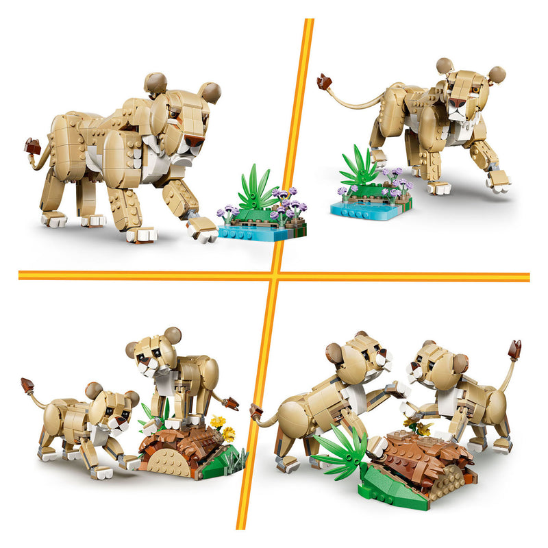 Afbeelding laden in galerijviewer, Lego creator 3in1 wilde dieren: majestueuze leeuw speelgoed voor kinderen met dieren figuren 31386