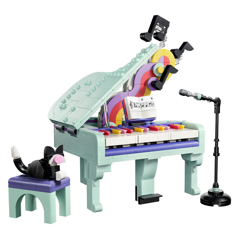 Load image into Gallery viewer, Lego creator 3in1 piano met kat en radio en platenspeler speelgoed voor kinderen 31392