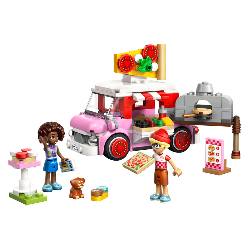 Afbeelding laden in galerijviewer, Lego friends pizzatruck speelgoed voor kinderen vanaf 6 jaar met 2 poppetjes 42694