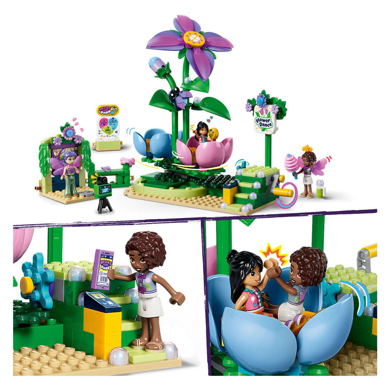 Load image into Gallery viewer, Lego friends draaiende theekopjesattractie met bloementhema speelgoed voor kinderen vanaf 7 jaar 42702
