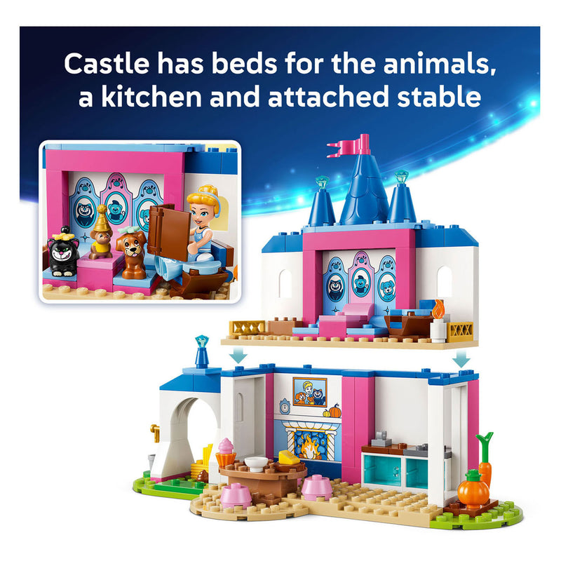 Load image into Gallery viewer, Lego ® ǀ disney princess assepoesters kasteel met dierenvriendjes - bouwspeelgoed voor kinderen met assepoester en 4 dieren - 43283