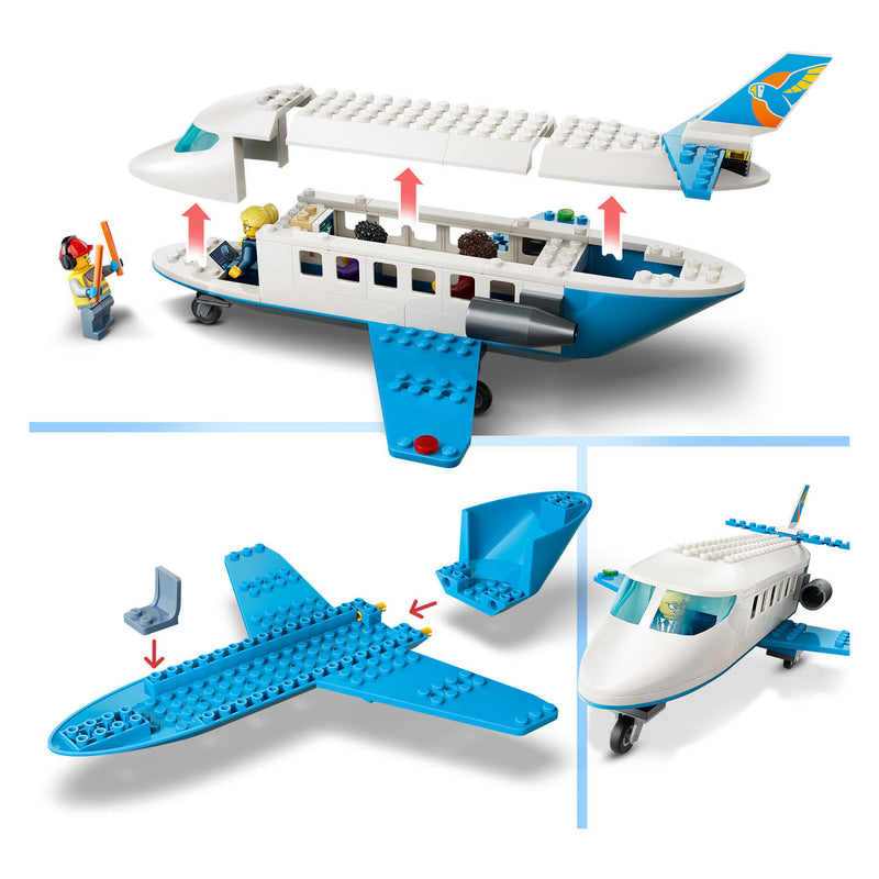 Load image into Gallery viewer, Lego city passagierstoestel vliegtuig speelgoed voor kinderen vanaf 4 jaar 60492