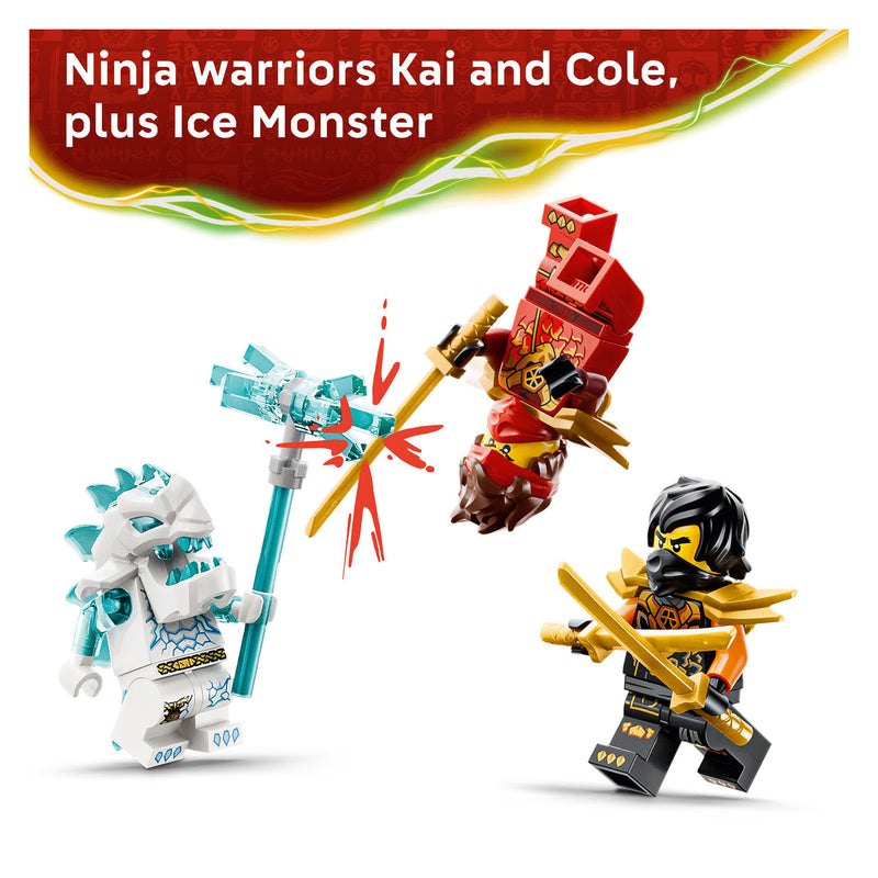 Afbeelding laden in galerijviewer, Lego ninjago 71864 kai en cole's combivoertuigen