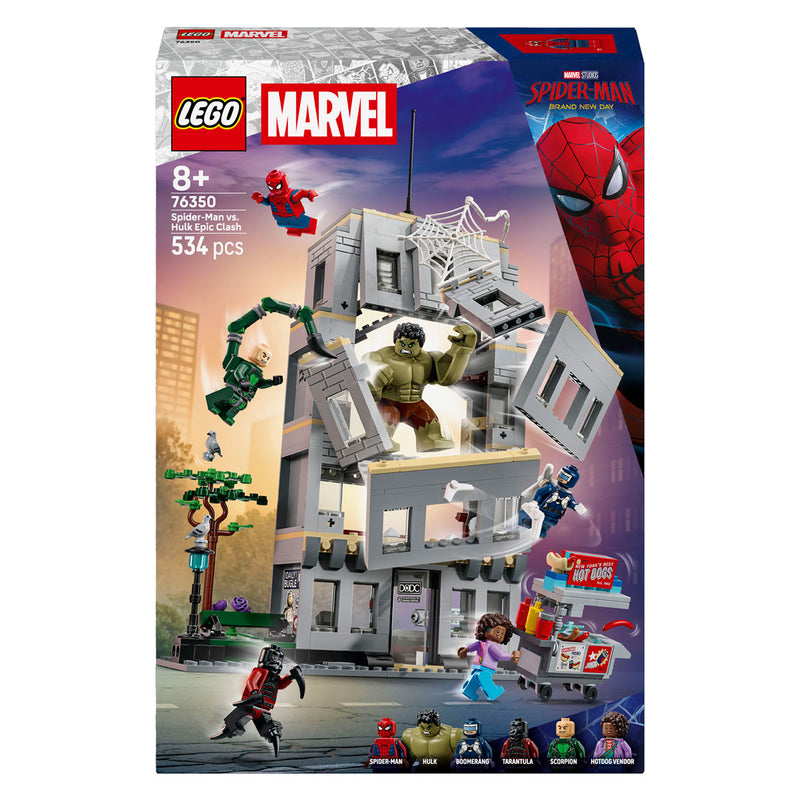 Afbeelding laden in galerijviewer, Lego ǀ marvel spider-man vs. hulk ultieme confrontatie superheld speelgoed voor kinderen 76350