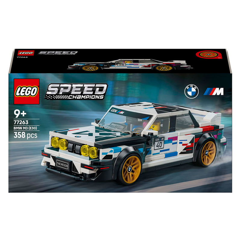 Load image into Gallery viewer, Lego speed champions bmw m3 (e30) auto bouwpakket voor kinderen en kinderkamer decoratie 77263