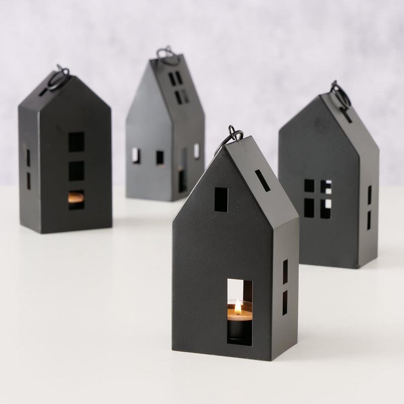 Load image into Gallery viewer, Boltze home lantaarn bryne house h17cm metaal zwart