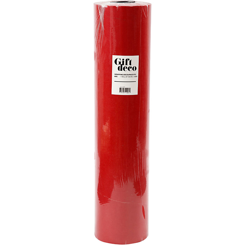 Afbeelding laden in galerijviewer, Https: www.cchobby.nl cadeaupapier-b-50-cm-60-gr-rood-100-m-1-rol