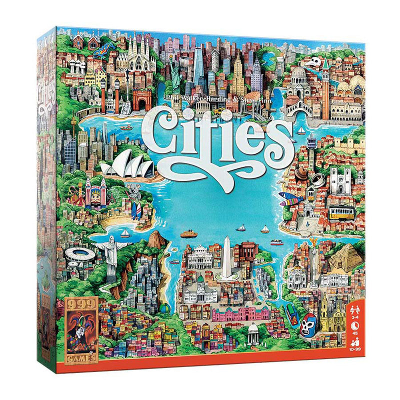 Afbeelding laden in galerijviewer, 999games 999 games cities bordspel (nederlands, 2 - 4 spelers, 30 minuten, vanaf 10 jaar)