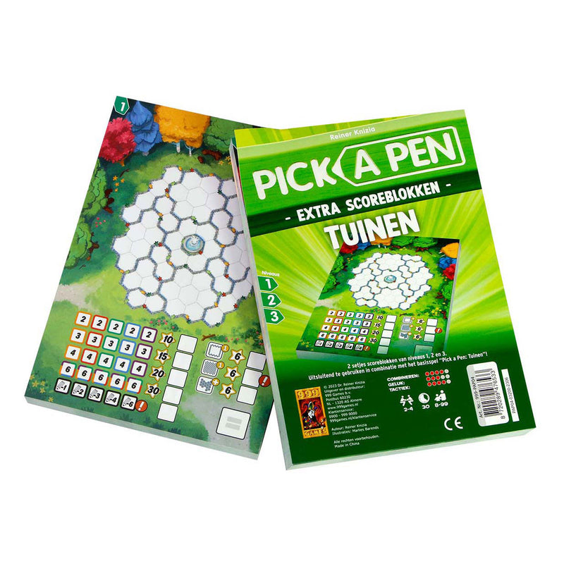 Load image into Gallery viewer, 999games 999 games pick a pen tuinen scoreblokken, 2st.
