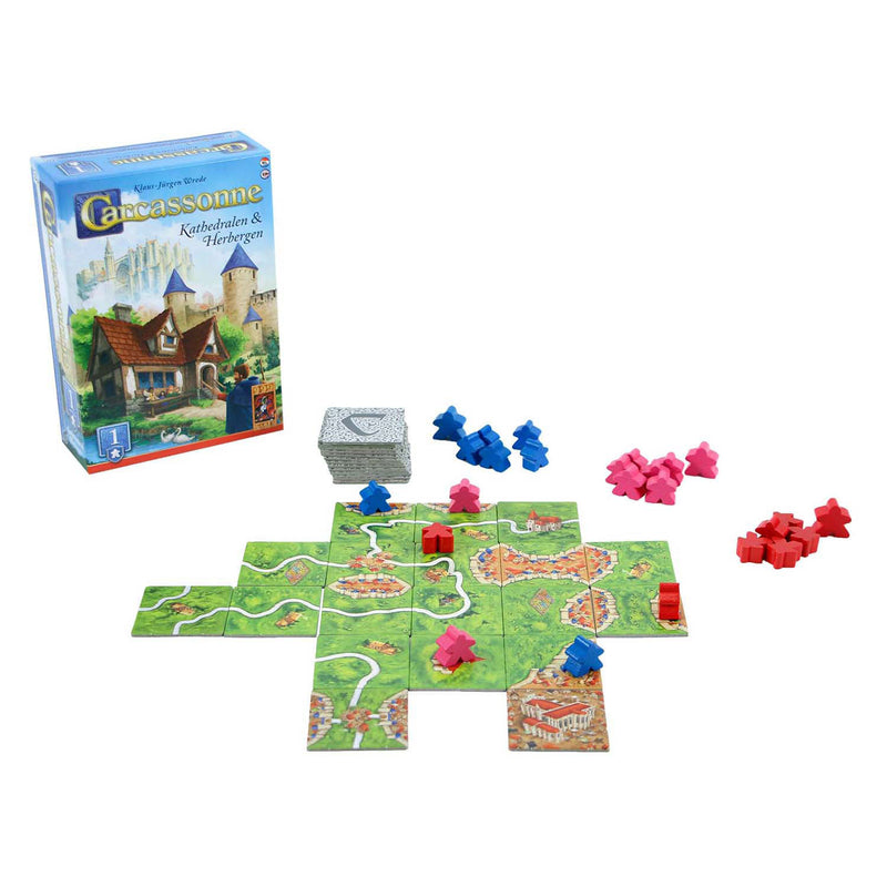 Afbeelding laden in galerijviewer, 999games 999 games carcassonne kathedralen herbergen uitbreiding