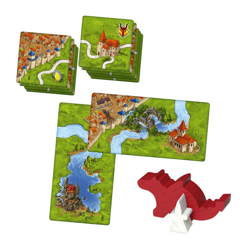 Afbeelding laden in galerijviewer, 999games 999 games carcassonne draak fee uitbreiding