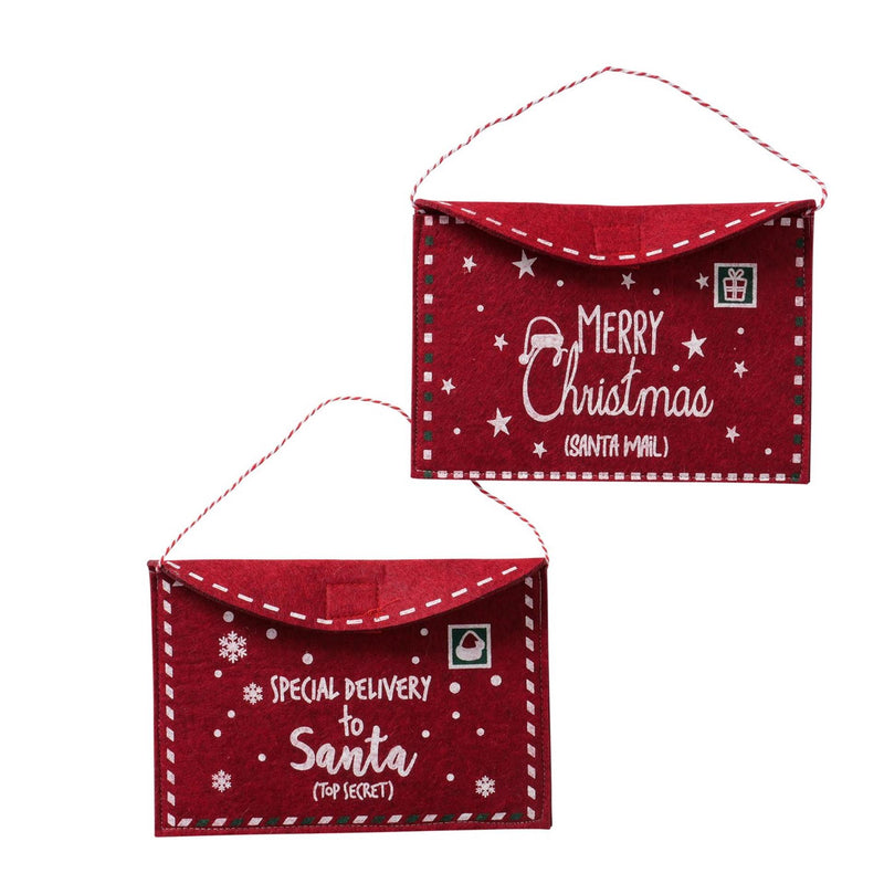Afbeelding laden in galerijviewer, Boltze home cadeauzakje envelop vilt 15x21cm rood