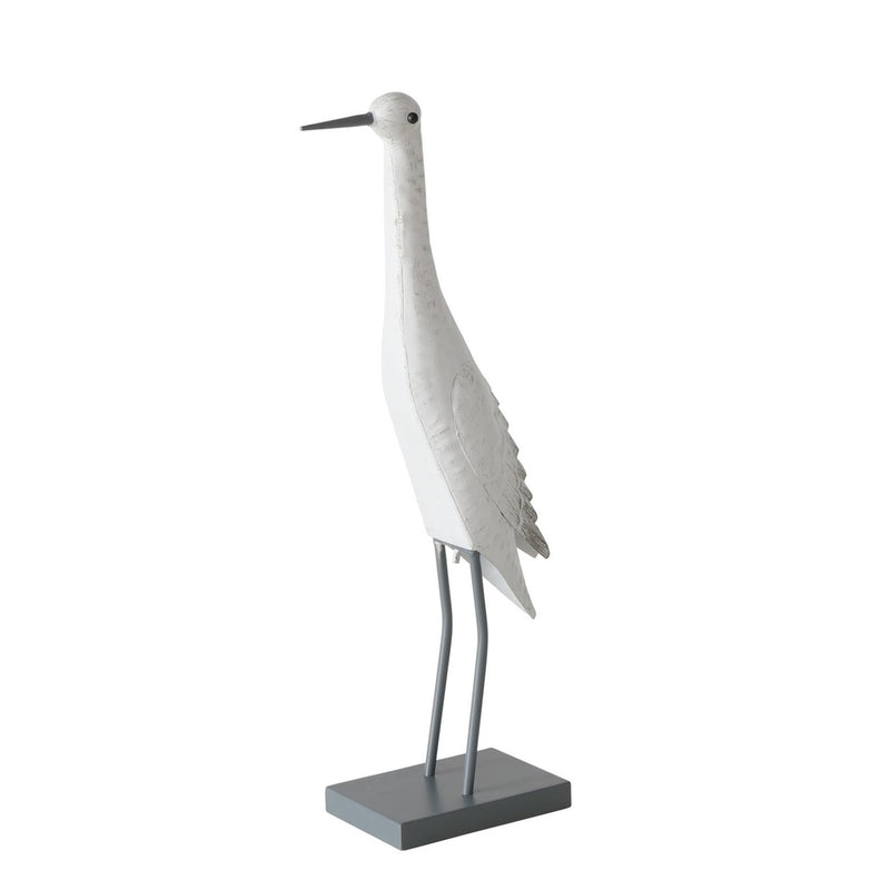 Load image into Gallery viewer, Boltze home beeld metalen vogel 'jaron' wit l22xb11xh55cm voor binnen