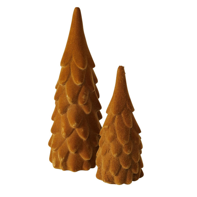 Load image into Gallery viewer, Boltze home decoratieve kerstboom boogy 2-delig h22 cm polyresin bruin