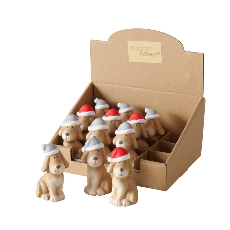 Afbeelding laden in galerijviewer, Boltze home beeld kersthond keramiek h7,4cm