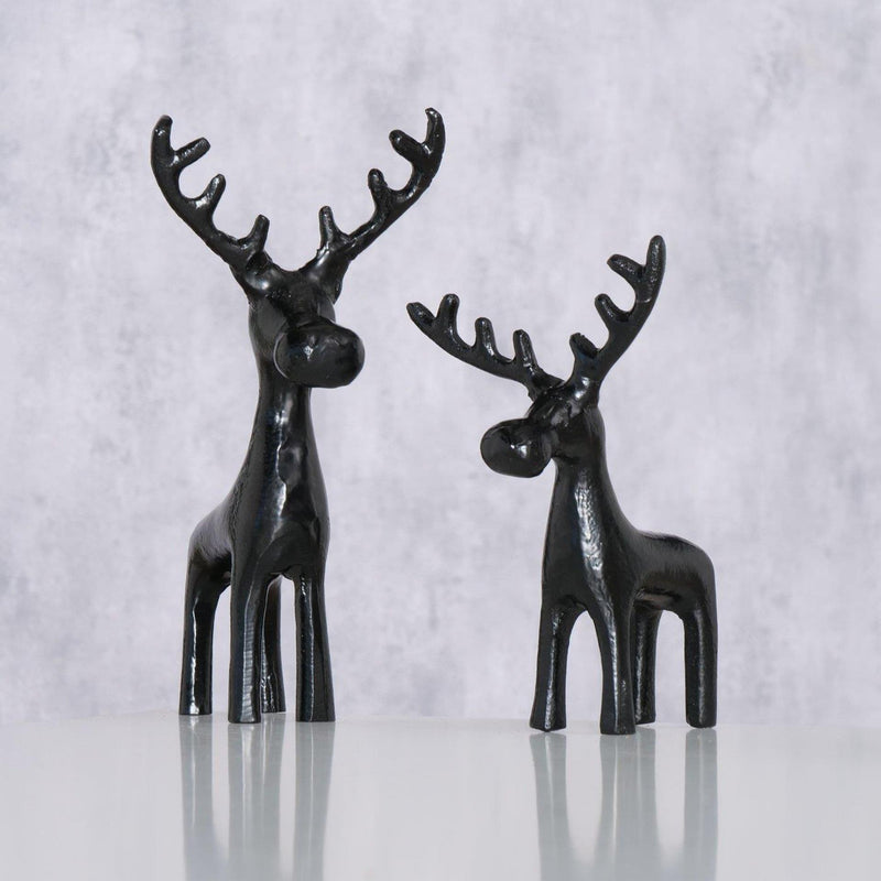 Load image into Gallery viewer, Boltze home figuur eland zwart 2-delig