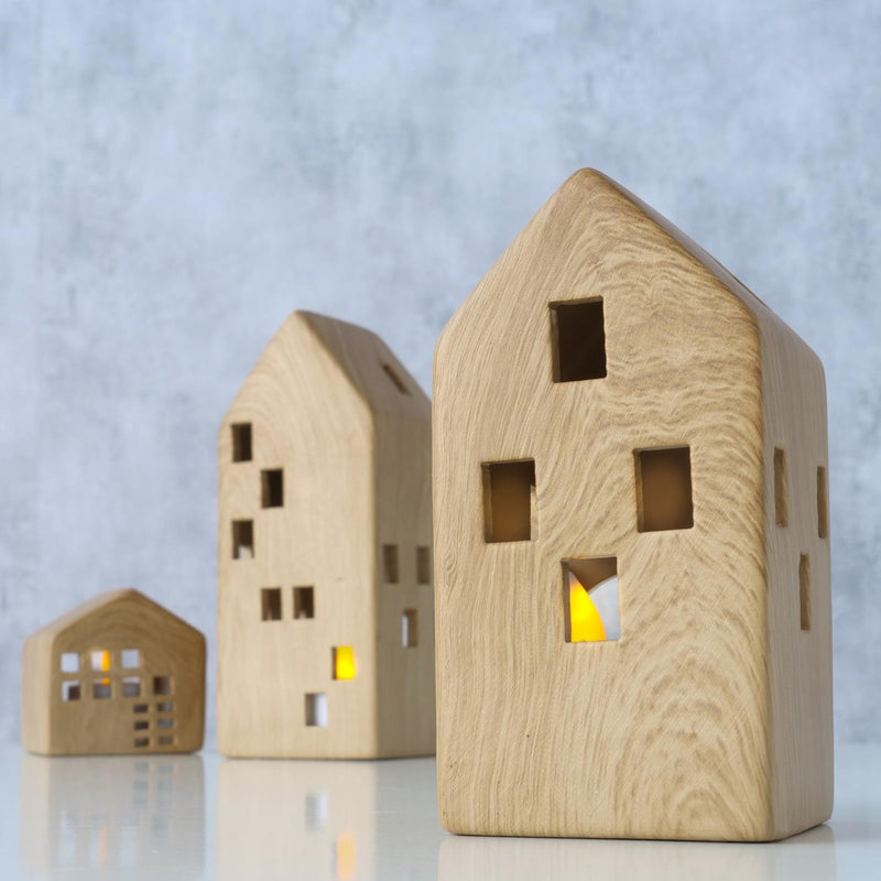 Afbeelding laden in galerijviewer, Boltze home theelichthouder huismodel set a 3