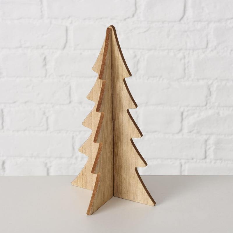 Load image into Gallery viewer, Boltze home decoratief kerstboom ceti 3-delig h12-30cm wit of hout