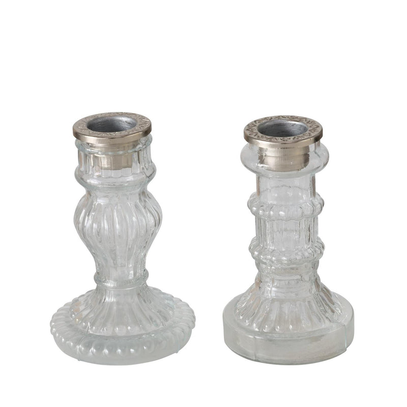 Load image into Gallery viewer, Boltze home kandelaar moline h11,5cm helder glas